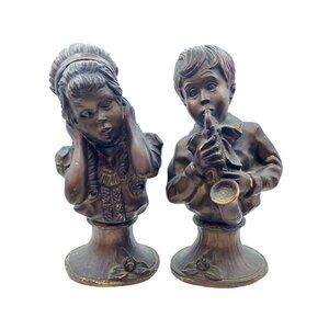Universal Statuary Kendrick Vintage Boy & Girl Jazz Figurines Chicago 70s